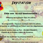 Carton Invitation Anniversaire Gratuit Frais Carte Invitation Anniversaire Accrobranche Vr05