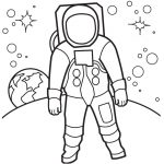 Coloriage Astronaute Élégant Dessin De Coloriage Astronaute à Imprimer Cp