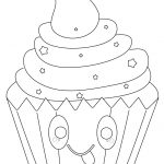 Coloriage Cup Cake Inspiration Kawaii Cupcake With Stars Coloring Pages Printable