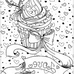 Coloriage Cup Cake Luxe Cupcake Love Cupcakes Adult Coloring Pages