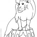 Coloriage De Lion Unique Lion Cirque Dessin
