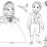 Coloriage De Princesse À Imprimer Inspiration Coloriage Princesse Sofia Et Prince James Dessin