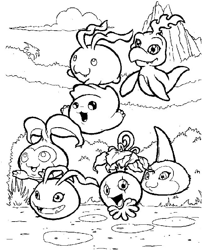 Coloriage Digimon Luxe Digimon Coloring Pages for Kids Printable Free