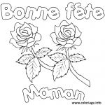 Coloriage Fete Des Mere Luxe Coloriage Bonne Fete Maman Roses Dessin