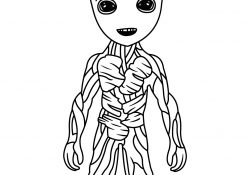 Coloriage Groot Frais Coloring Page Teenager Groot