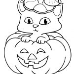 Coloriage Halloween À Imprimer Nice Coloriage Citrouille Chat Halloween Dessin