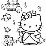 Coloriage Hello Kitty Princesse Génial Coloriage A Imprimer Hellokitty Princesse Gratuit Et Colorier