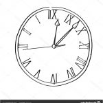 Coloriage Horloge Frais Heure De L’horloge Pour La Planification Illustration