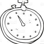 Coloriage Horloge Génial Dessin Animé Noir Et Blanc Horloge – Vecteurs Libres De