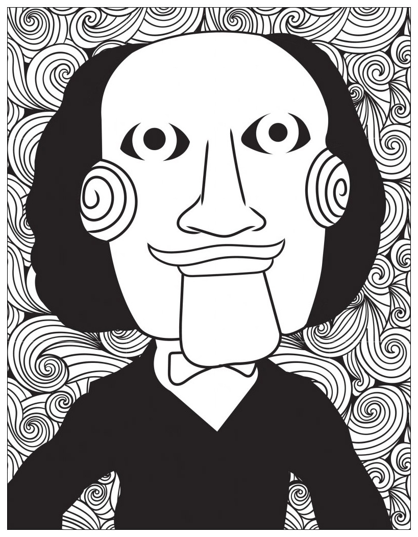 Coloriage Horreur Unique Horreur Jigsaw Billy the Puppet Halloween