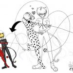 Coloriage Ladybug Et Chat Noir Génial Coloriage Ladybug Et Chat Noir Line Art Illustration