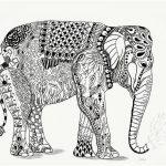 Coloriage Mandala Elephant Luxe Efie Zentangle 2013 10 Ben Kwok