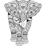 Coloriage Mandala Elephant Nouveau Elephant Zentangle