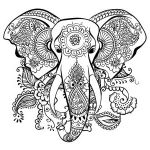 Coloriage Mandala Elephant Unique Eléphants Coloriages Difficiles Pour Adultes
