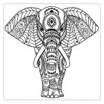 Coloriage Mandala Elephant Unique Stickers Deco éléphant Mandala …
