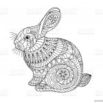 Coloriage Mandala Lapin Meilleur De Easter Rabbit Coloring Page For Adult And Children Stock