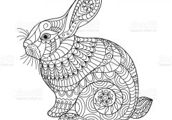 Coloriage Mandala Lapin Meilleur De Easter Rabbit Coloring Page for Adult and Children Stock
