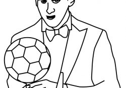 Coloriage Messi Génial Coloriage Lionel Messi Ballon D’or 2016 à Imprimer