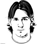 Coloriage Messi Nice Coloriage Portrait Foot Lionel Messi Visage Dessin