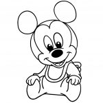 Coloriage Mickey Bébé Frais Mickey Mouse Drawing at Getdrawings
