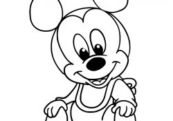 Coloriage Mickey Bébé Frais Mickey Mouse Drawing at Getdrawings