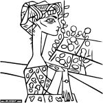Coloriage Picasso Nice Line Coloring Pages Starting With The Letter P