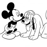 Coloriage Pluto Élégant Coloriage Mickey Et Pluto