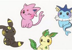 Coloriage Pokemon Kawaii Luxe Eeveelution Stickers Autocollants Pokemon Kawaii Par
