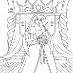 Coloriage Princesse Ariel Luxe Coloriage La Petite Sirene En Robe De Mariage Dessin