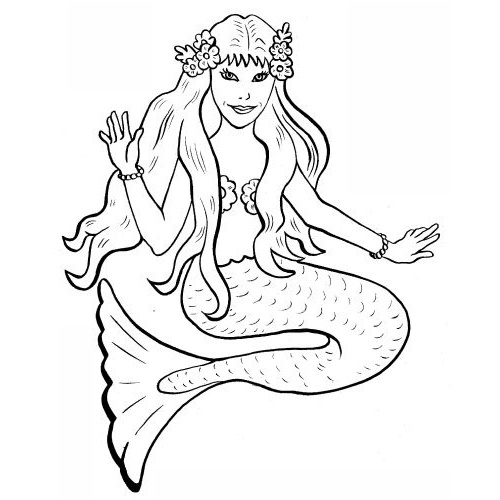 Coloriage Sirene Manga Inspiration Dessin Fille Sirene