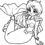 Coloriage Sirene Manga Luxe Coloriage Sirene Manga Avec De Jolie Yeux Dessin