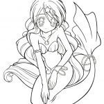 Coloriage Sirene Manga Unique Une Jolie Sirène Manga à Colorier Avec Images