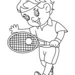 Coloriage Tennis Génial Tennis Player Performing A Eastern Backhand Grip Coloring