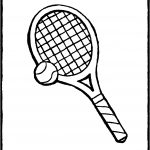 Coloriage Tennis Inspiration Raquette Et Balle De Tennis Kiddicoloriage
