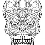 Coloriage Tête De Mort Inspiration Coloriage Tete De Mort Mexicaine A Imprimer Gratuit