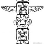 Coloriage Totem Génial Printable Totem Pole Coloring Pages For Kids