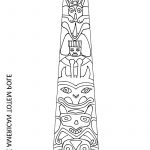 Coloriage Totem Génial Totem Pole Coloring Pages