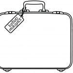 Coloriage Valise Nice Suitcase Drawing At Getdrawings