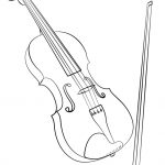 Coloriage Violon Luxe Simple Violin Drawing At Getdrawings