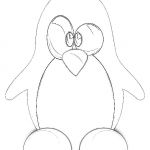 Dessin De Pingouin Nice Coloriage Pingouin Au Crayon Dessin Gratuit à Imprimer