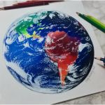 Dessin Planète Terre Nice Drawing Colorful Earth Dessin De La Planète Terre