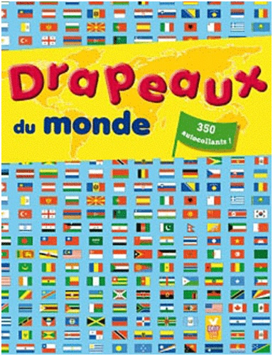 Drapeau Du Monde Entier Luxe Drapeaux Du Monde Avec 350 Autocollants Deux Coqs D or
