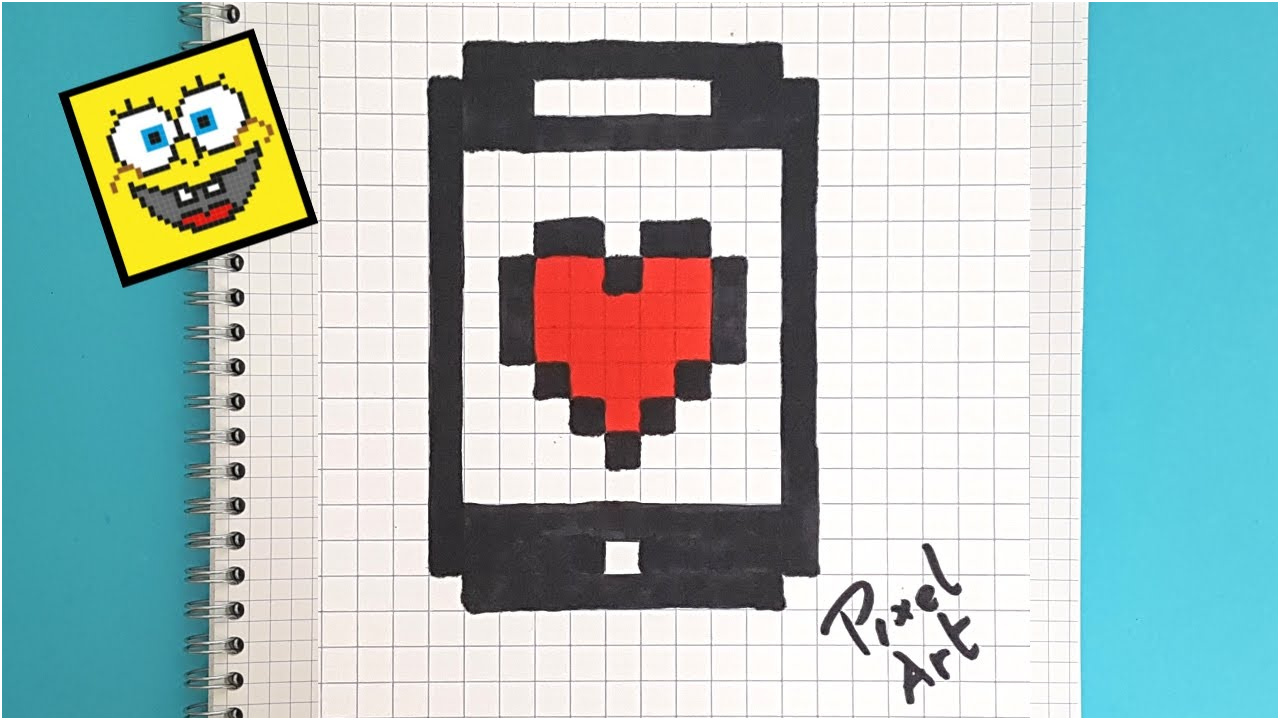 Faire Du Pixel Art Nice Pixel Art Smartphone Kawaii Message Coeur