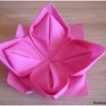 Fleur En Papier Pliage Élégant Lotus Serviette Pliage De En Papier Facile Pour Et Fleur