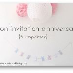 Invitation Anniversaire À Imprimer Gratuit Nice Carton Invitation Anniversaire