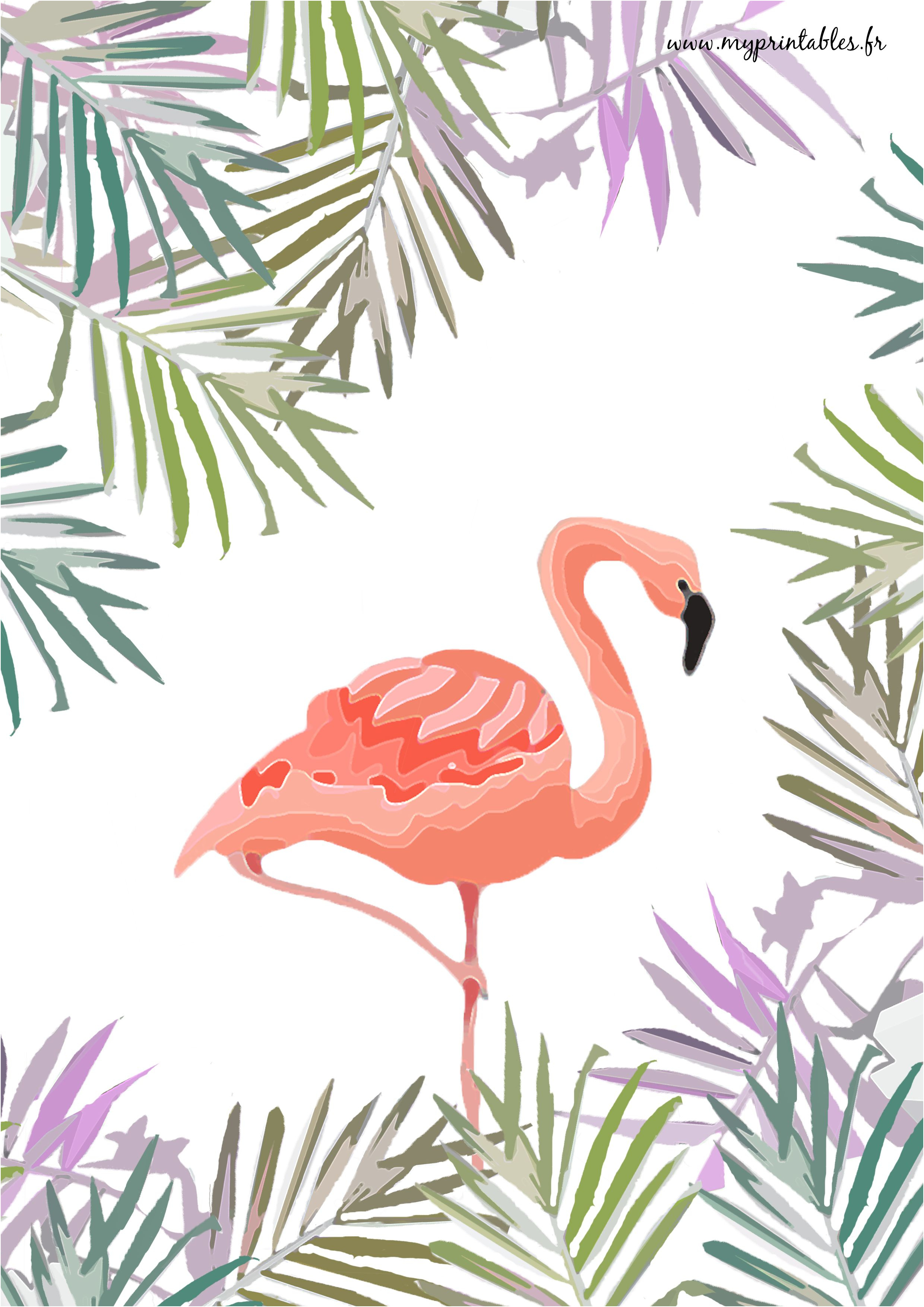 Le Flamant Rose Génial Free Printable Poster Flamingo Flamant Rose