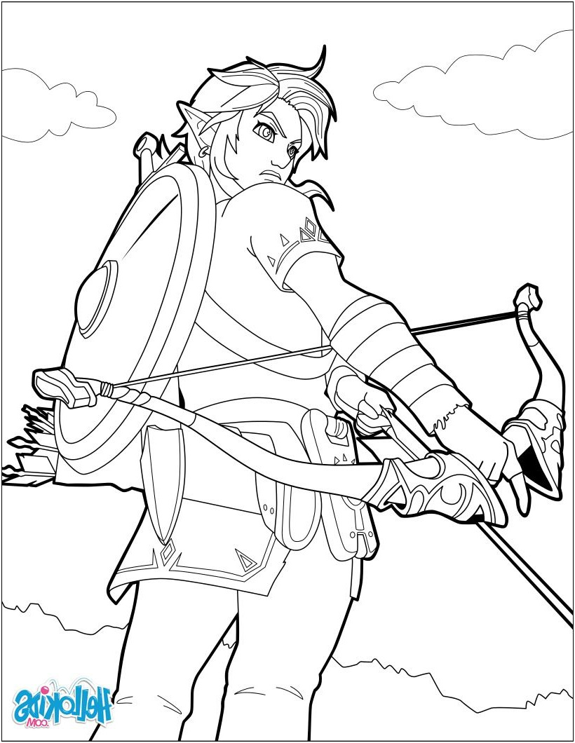 Link Coloriage Frais Link Coloring Page From the Famous Zelda Video Game More