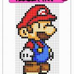 Modele Pixel Art A Imprimer Meilleur De Modele Pixel Art Mario A Imprimer