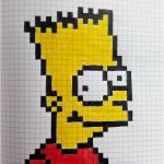 Pixel Art En Ligne Élégant Dessin Pixel Art Simpson En Ligne