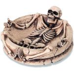 Tete De Squelette Frais Cendrier Gothique Squelette Crâne Tête De Mort Achat